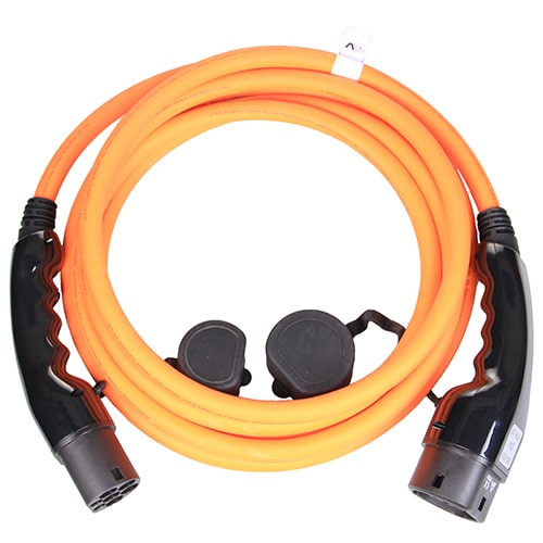3-EV Typ 2 -> Typ 2 orange (3x32A) Elektroauto Ladekabel