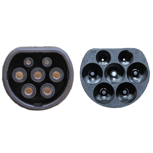 2-EVMOTIONS Delta Typ 2 -> Typ 2 8m (3x16A) Elektroauto Ladekabel