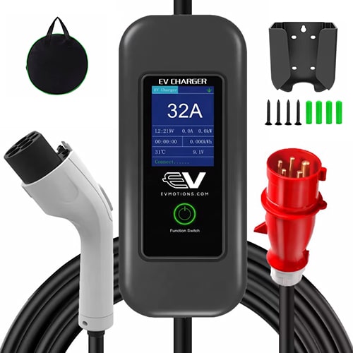 2-EVMOTIONS Delta Wi-Fi EVSE Typ 2 (3x16A) Mobile Ladestation für Elektroautos